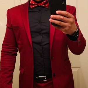 EXPRESS Two Piece Suit (Burgundy)